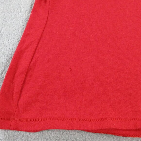 SKIMS Cotton Jersey T Shirt Womens XL Cranberry Red Crewneck Colorful Casual Tee - Picture 5 of 9